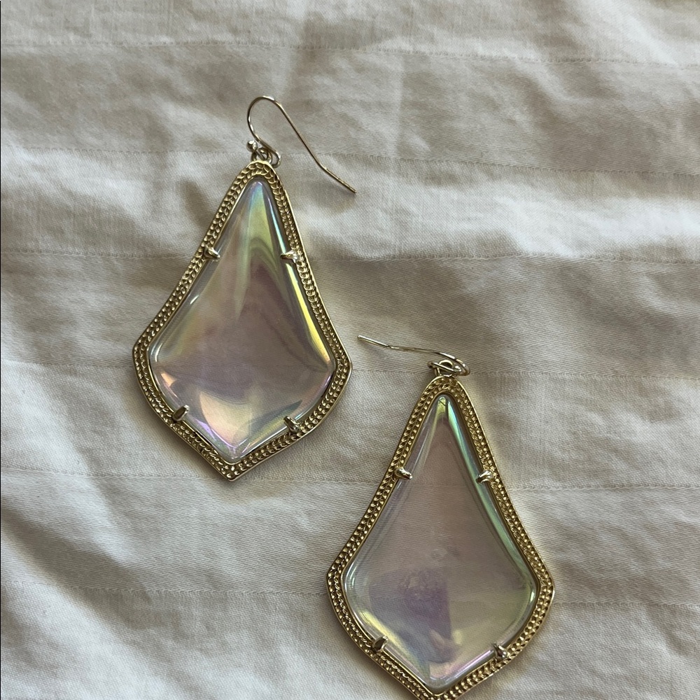 Kendra Scott Alexandra Gold and Iridescent Earrings